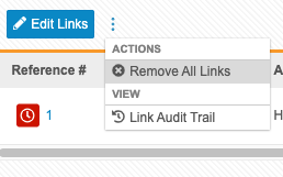 Remove All Links action
