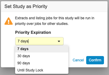 Set Study as Priority