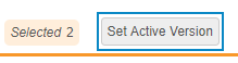 Set Active Version button