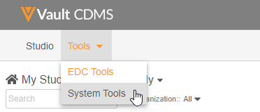 Accessing the System Tools Tab