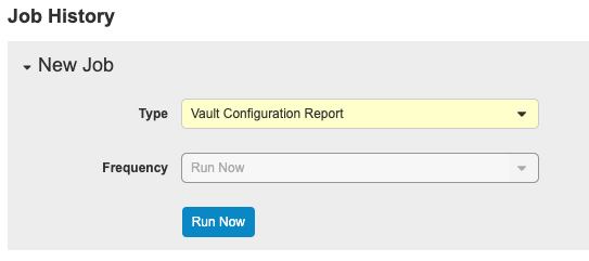 Vault Configuration Report