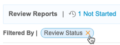 Remove Review Status filter
