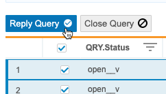 Reply Query Button